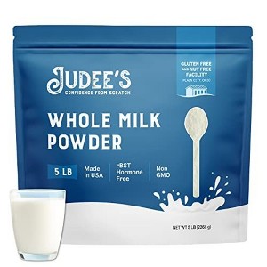 Judees Whole Milk Powder 5 lb - 100% Non-GMO, rBST Hormone-Free, Gluten-Free & Nut-Free - Pantry Staple, Baking Ready - 1 of 4