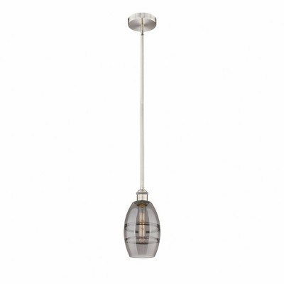 Vaz - 1 Light Stem Hung Mini Pendant In Industrial Style-7.63 Inches Tall and 5.88 Inches Wide