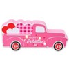 The Lakeside Collection Valentine's or St Patrick's LED Lighted Pink or Green Truck - Happy Valentine's Day - 3 of 4