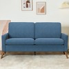 Dyonery 68" Loveseat Sofa, Comfy 2-Seater Couch for Small Spaces, Mid Century Modern Love Seat with Tool-Free Assembly & Removable Covers - 2 of 4