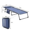 Adjustable 4-Position Reclining Outdoor Lounge Chair with Breathable Mesh Seat, Foldable & Portable Design for Poolside or Patio-Coolbibila - 4 of 4