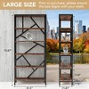 Gulches 71" Industrial Etagere Bookcase, 6-Shelf Display Rack Bookshelf - 2 of 4
