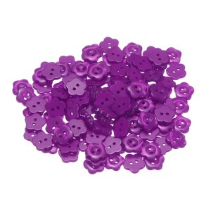 Unique Bargains Resin 2-Hole Craft Replacement Flower Sewing Buttons 150 Pcs - 1 of 4