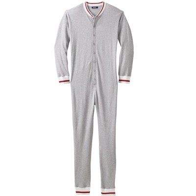 Kingsize Men's Big & Tall Waffle Thermal Union Suit - Big - Xl, Heather  Grey Pajamas : Target
