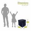 Majestic Home Goods,Cube Pouf Villa - 2 of 4