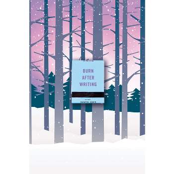 Burn After Writing (Snowy Forest) - by  Sharon Jones (Paperback)