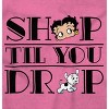 Betty Boop Shop till You Drop Funny Womens Graphic T Shirt Tees Brisco Brands - 2 of 4