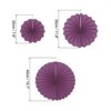 Unique Bargains Round Pattern Party Wedding Decorative Folding Paper Fans - 2 of 4