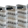 Geometric Room Darkening Semi-Sheer Jacquard Grommet Curtain Panel Set by Blue Nile Mills - 3 of 4