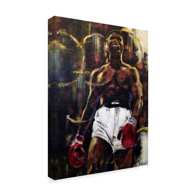 Trademark Fine Art -Gregg Degroat 'Muhammad Ali' Canvas Art