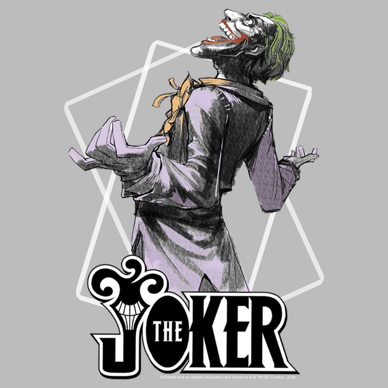 Men's Batman Joker Maniacal Card T-Shirt, 2 of 4