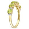 EVERLY JEWELRY | Yellow Plated Sterling Silver 1 3/5 CT TGW Peridot White Sapphire Fashion Ring - 2 of 4