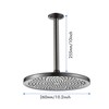 Rainfall Shower Head with High Pressure - Elegant Contemporary Style - Quick & Tool-Free 60-Second Setup - Ideal Adjustable Bathroom Upgrade - 3 of 4