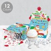 Big Dot of Happiness Tropical Christmas - Treat Box Party Favors - Beach Santa Holiday Party Goodie Gable Boxes - Set of 12 - 3 of 4