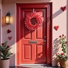 Luupatchy Beautiful Mixed Flower Door Wreath, for  Front Door Window Wall Indoor Outdoor Wedding Farmhouse Decor Gift - 4 of 4