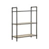QingMoon 3-Tier Industrial-Style Bookshelf, Open Storage Rack, Display Stand with Metal Frame and Wooden Shelves for Office and Living Room - 3 of 4