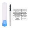Unique Bargains HRC45 Carbide 4 Flutes Square Nose End Mills 2 Pcs - 3 of 4