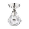 Livex Lighting Brussels 1 - Light Semi-Flush Mount in  Polished Nickel - 2 of 4