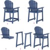 Decksplore Tall Adirondack Chairs Set Patio Chairs HDPE Weather Resistant Adirondack Balcony Chairs Outdoor Chairs for Garden Backyard - 4 of 4