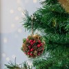 Whisen 5.1" Cone And Berry Ball, Decorative Hanging Ball Christmas Tree Ornaments, Set of 4 - Multicolor - 3 of 4