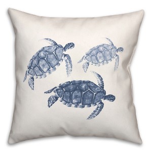 Creative Products Watercolor Sea Turtles 18x18 Spun Poly Pillow - 1 of 4