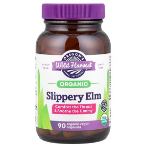 Oregon's Wild Harvest Organic Slippery Elm, 90 Organic Vegan Capsules (400 mg per Capsule) - 1 of 4