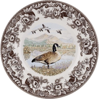 Spode Woodland 10.5” Dinner Plate, Perfect for Thanksgiving and Other Special Occasions, Made in England, Bird Motifs