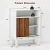 Skyzoo Over-the-Toilet Storage Cabinet，Space-Saving Bathroom Organizer for Small Spaces, White - 3 of 4