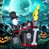 Costway 5.2 FT Halloween Inflatable Skeleton Playing Piano Yard Decoration with LED Lights - 4 of 4
