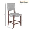 NicBex Mid-Century 40.4" Bar Stools Set of 4,Counter Stools with Backrest,Stool Chair with Solid Wood Legs,Linen Barstools for Kitchen Island - 2 of 4