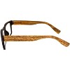 2 Pairs of Global Vision Eyewear Wood Bifocal Reading Glasses with +3.0 Bifocal Clear, Clear Lenses - 2 of 4
