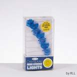Rite Lite 20ct Chanukah Micro LED Battery Operated Mini String Lights with Timer Blue -  6' Clear Wire
