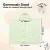 KeaBabies PlayPals Baby Towels with Hood for Girls, Boys, 100% Organic Soft Cotton Hooded Bath Towels for Newborn, Kids - 2 of 4