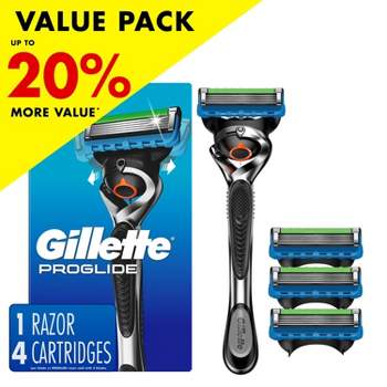 Gillette ProGlide Razor for Men - Handle + 4 Blade Refills