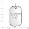 Black Bow Jewelry 14k White Gold Virginia Tech Hokies NCAA Large Pendant - 2 of 3