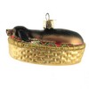 Old World Christmas 2.0 Inch Sleepy Dachshund Dog Bed Drea,Ming Tree Ornaments - 2 of 3