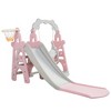 Infurnic Baby Activity Gyms 3-in-1 Kids Fun Play Set, Slide, Swing and Basketball Hoop in One, Multicolored, 25"*31.5"*41.5" - 2 of 4