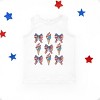 The Juniper Shop Patriotic Ice Cream Stacked Coquette Toddler Tank - 2 of 4