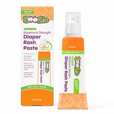 Boogie No Touch Maximum Strength Diaper Rash Cream with Spatula Applicator in Tube - 4oz