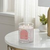 2-Wick Lidded Glass Jar Candle Pink Champagne 15.1oz - Threshold™ - image 2 of 3