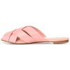 Journee Collection Womens Haize Tru Comfort Foam Slide Low Block Heel Sandals Blush 9 - 2 of 4