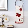 BAGOKIE Cotton Hand Towels, 27"L x 13"W, Red(2-Piece) - 3 of 4
