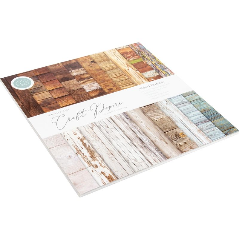 Craft Consortium Double-Sided Paper Pad 12"X12" 30/Pkg-Wood Textures, 20 Designs, 2 of 3