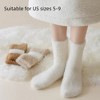 Anna-Kaci 3-Pair Plush Fuzzy Socks with Soft Fluffy Texture and Mid-Calf Design for Warmth and Comfort - 3 of 4