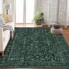 Area Rugs for Living Room Bedroom, Large Washable Rug, Vintage Floral Boho Carpet for Indoor Dining Room and Kids Room, Non Slip & Low Pile - 4 of 4