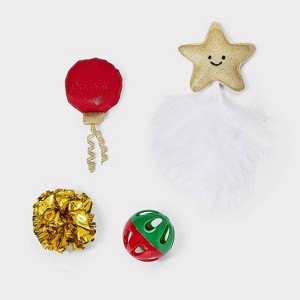 Star Cat Ball Plush Toy Set - 4pcs - Boots & Barkley™ - 1 of 3