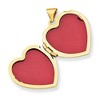 Black Bow Jewelry 15mm Heart Shaped Diamond Claddagh Locket in 14k Yellow Gold - 3 of 4