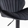 DSVIMOY Counter and Bar Stool Set of 2 Adjustable with Back and Footrest for Kitchen or Pub Use, Black, 24.4"*16.53"*19.49" - 4 of 4