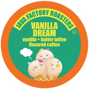 Java Factory Single Cup Coffee for Keurig K Cup Brewers, Vanilla Dream, 80 Count - 1 of 4