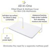 BreathableBaby All-in-One Fitted Sheet & Waterproof Cover, For 38" x 24" Mini Crib Mattress (2-Pack), White - 3 of 4
